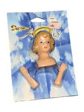 Vintage doll crafts angel head and hands set porcelain